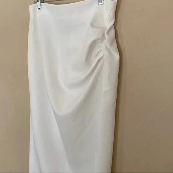 Zara Women Draped Pencil Skirt White 8000/878 (NWT - Picture 5 of 8